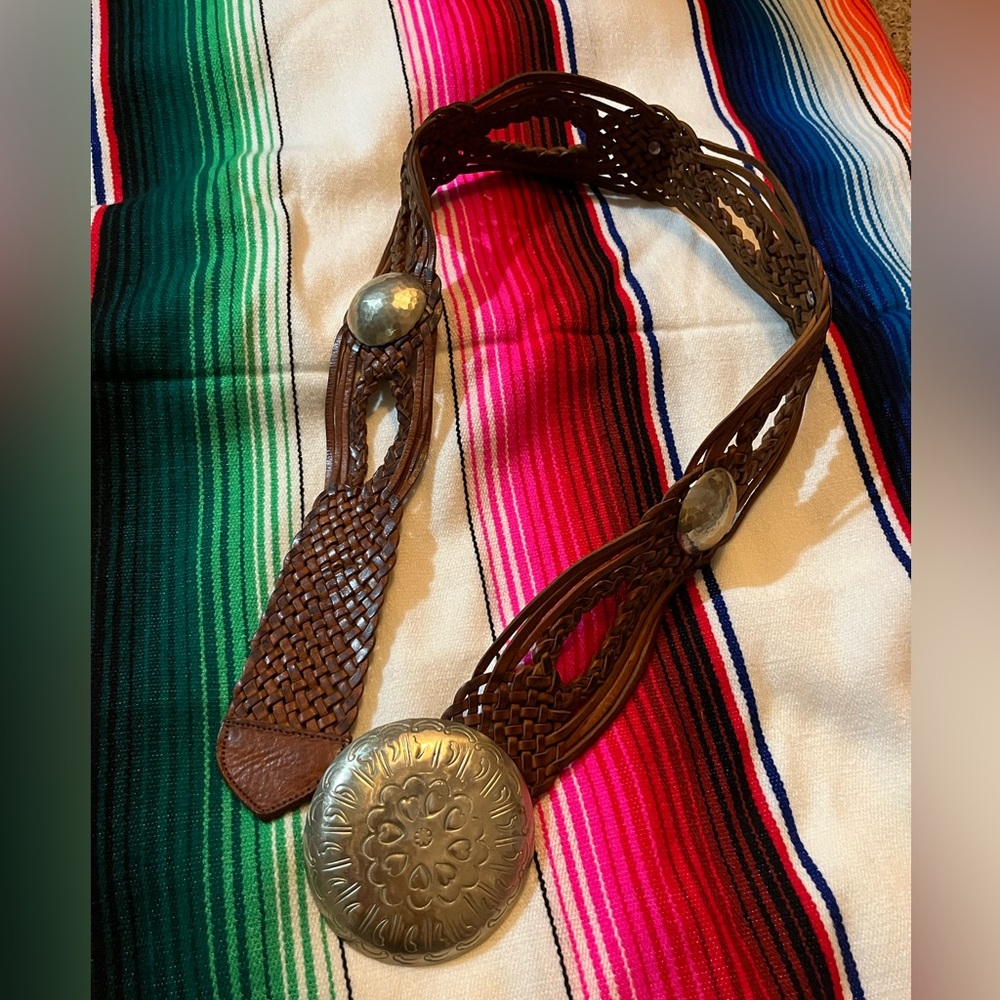 Vintage, Western, Leather Belt